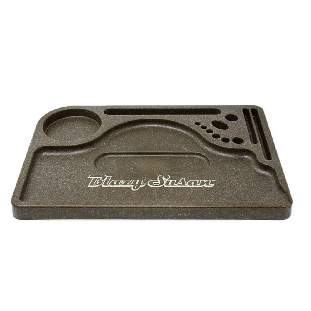 Blazy Susan Hemp Plastic Rolling Tray