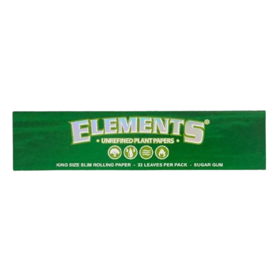 Elements Green Kingsize Slim Rolling Papers