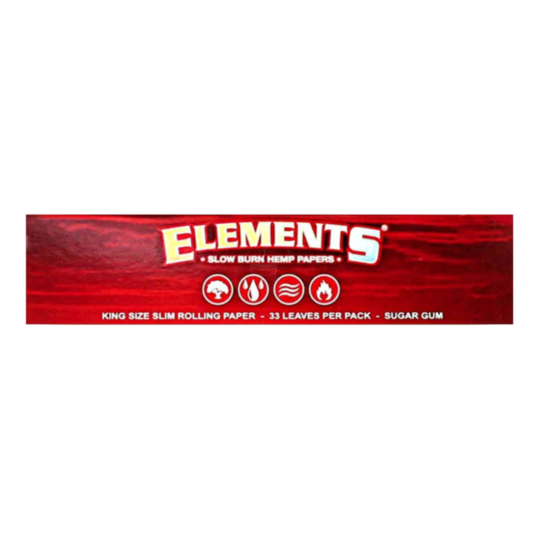 Elements Red Kingsize Slim Rolling Papers