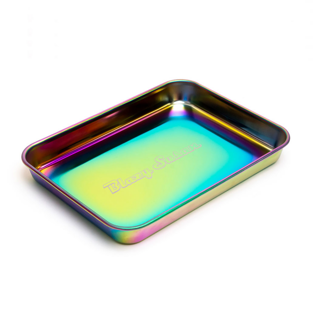 Blazy Susan Rainbow Rolling Tray Stainless Steel