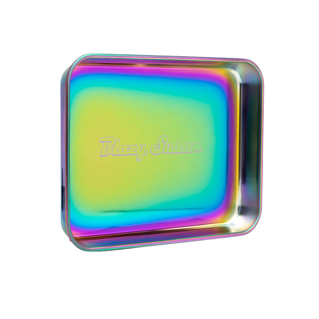 Blazy Susan Rainbow Rolling Tray Stainless Steel