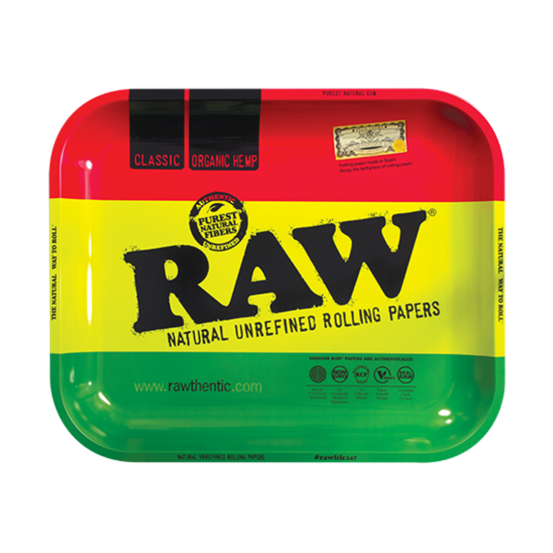 RAW Rasta Rolling Tray Large