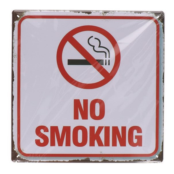 Metalen bord No Smoking