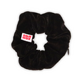 OZO Secret Stash Scrunchy - Black Velvet