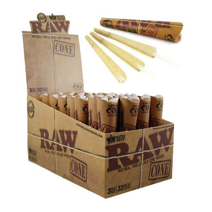 RAW Pre-rolled Cones 3pack