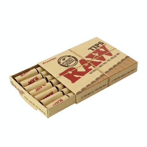 Raw Pre-Rolled Tips (21 Pack)