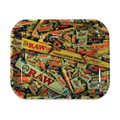 RAW Mixed Papers Rolling Tray Large